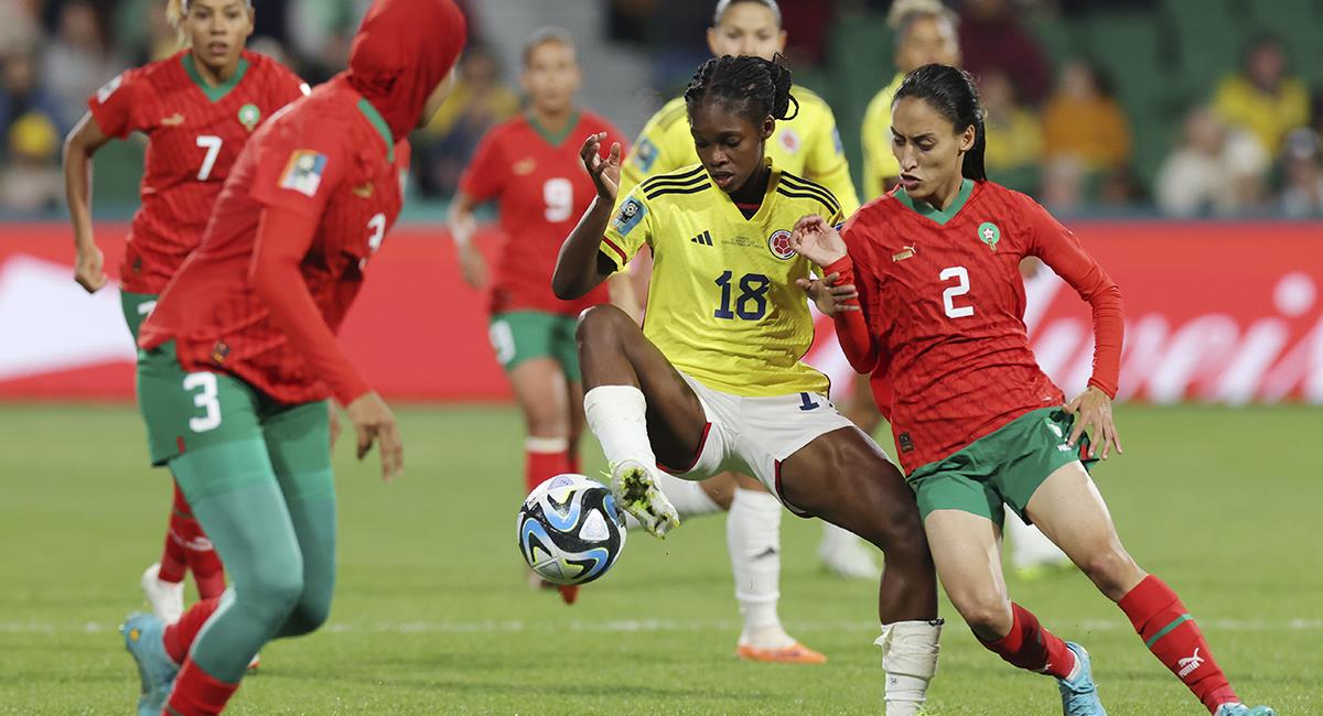 Colombia cayó ante Marruecos pero aseguró su clasificación a octavos de final del Mundial Femenino 2023. Foto: EFE