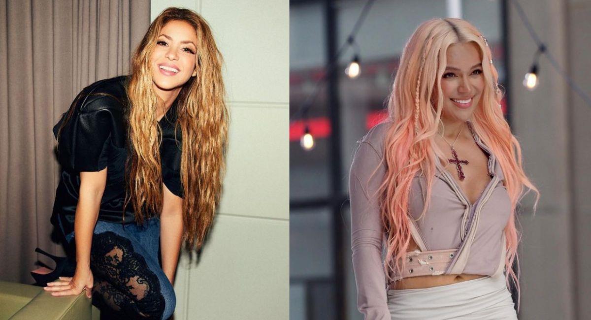 Shakira y Karol G. Foto: Instagram @shakira @karolg