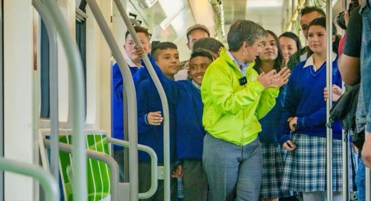 Claudia López culpa a Gustavo Petro por querer parar proyectos para Bogotá, entre ellos el Metro. Foto: Twitter @LuisCarlosLealA