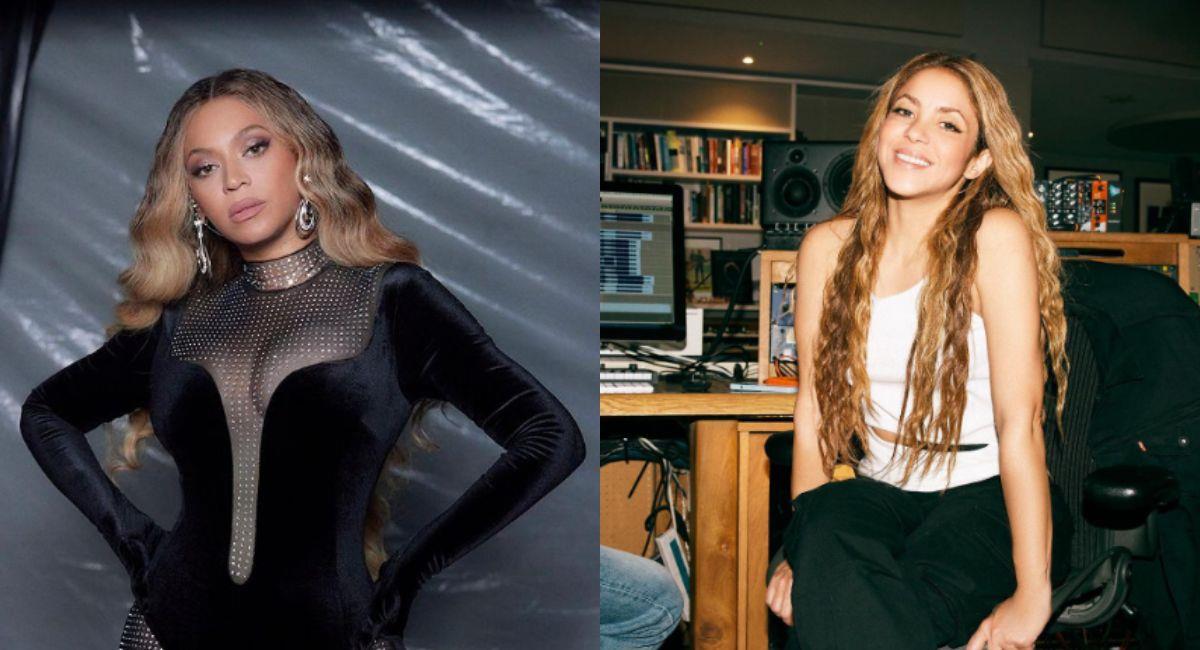 Shakira y Beyonce en Instagram. Foto: Instagram @shakira @beyonce