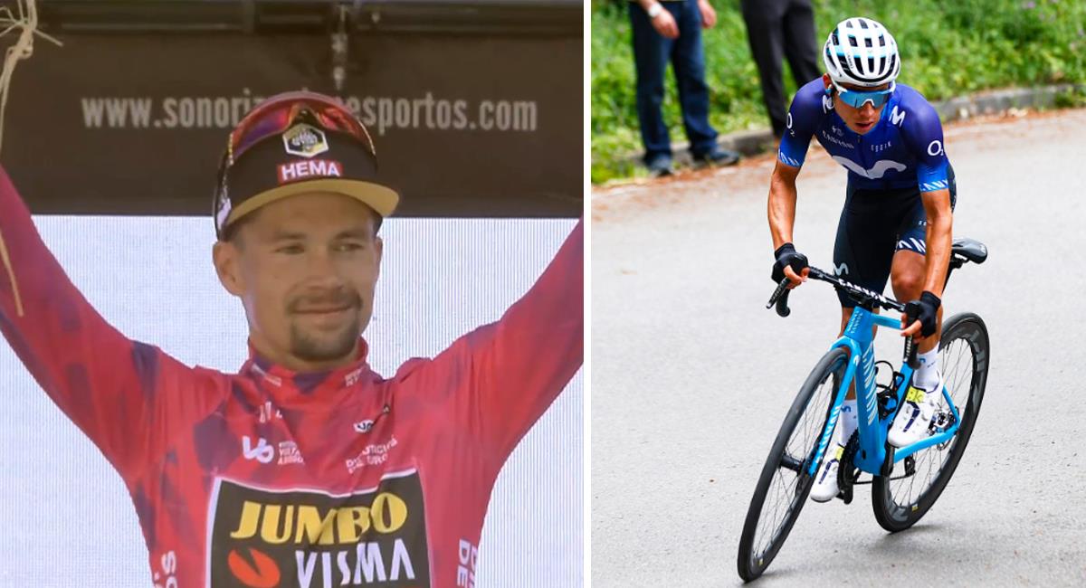 Primoz Roglic gana al sprint y se viste como nuevo líder de la Vuelta a Burgos 2023. Foto: Twitter Rubio / @faustocoppi60