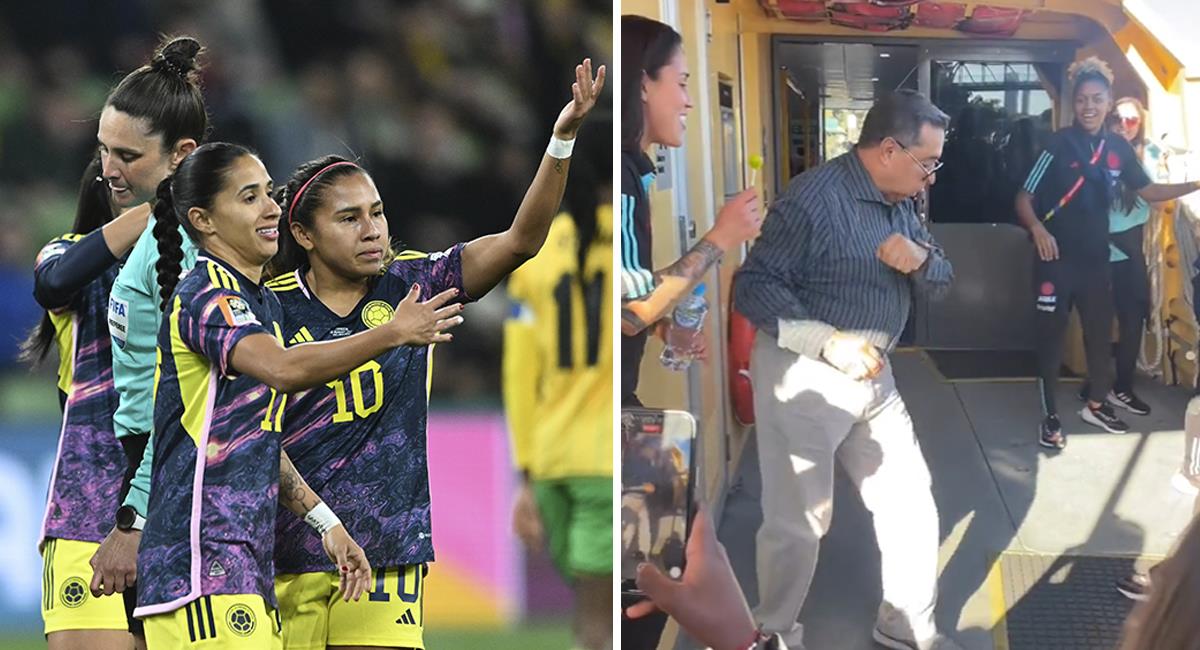 Polémica por baile de dirigente de la FCF con la Selección Colombia Femenina. Foto: EFE X: @PaoloArenas