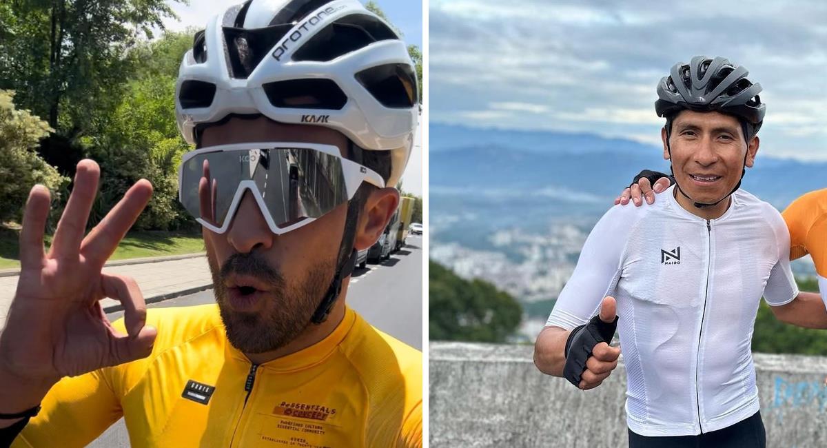 El Eolo Kometa habría negociado con Nairo Quintana. Foto: Instagram Alberto Contador/Nairo Quintana