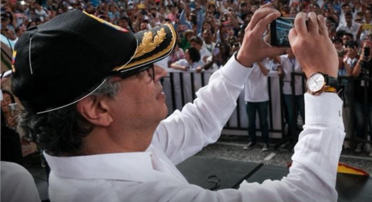 Gustavo Petro niega rotundamente que una enfermedad le impida gobernar. Foto: Twitter @infopresidencia