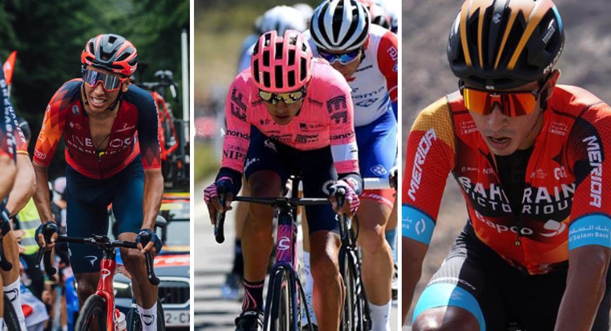 Estos son los colombianos confirmados para la Vuelta a España 2023. Foto: Instagram Egan B / Camargo / S. Buitrago