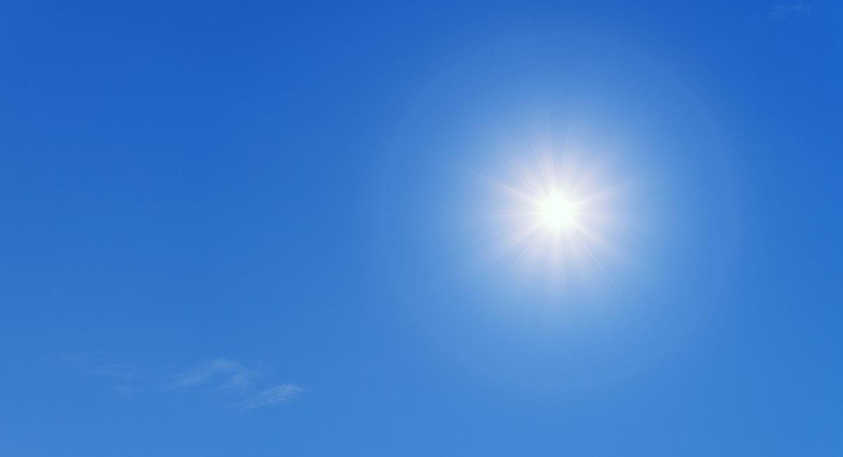 Un sol resplandeciente, cielo azul y calor, han predominado en Bogotá durante la semana. Foto: Pixabay