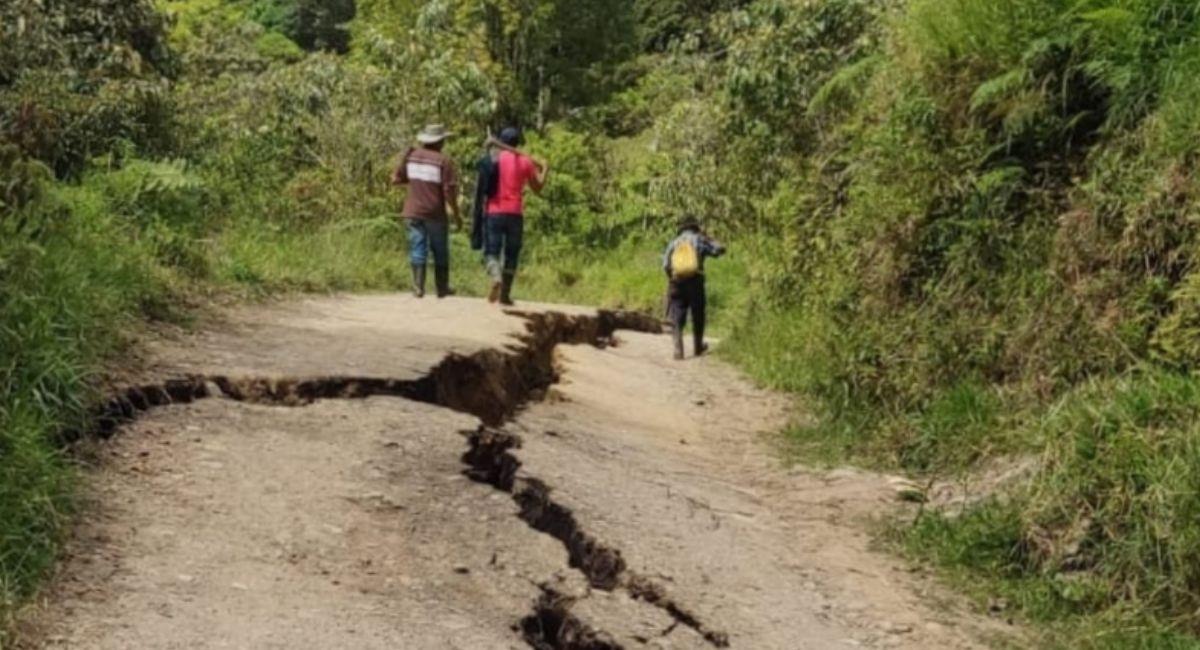 Emergencia en Rondón, Boyacá, dejó incomunicadas a 200 familias. Foto: 956fm.boyaca.gov.co