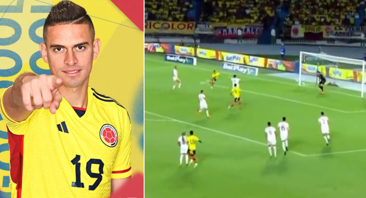 Selección Colombia marca el primero ante Venezuela en Eliminatorias. Foto: Twitter Selección Colombia