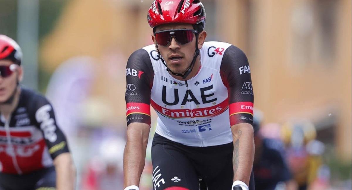 Juan Sebastián Molano se impuso en la etapa 12 de la Vuelta. Foto: Twitter @sebasmolano_