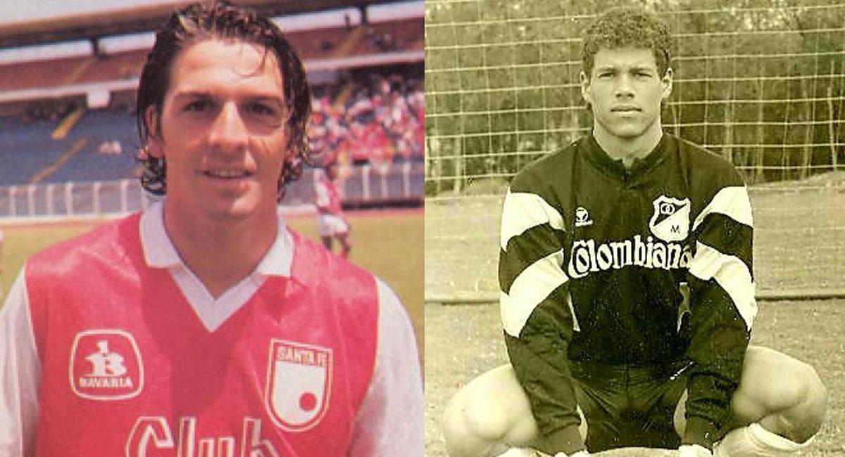 Dos jóvenes Daniel Tilger y Óscar Córdoba fueron protagonistas en el 7 a 3 en 1992. Foto: Twitter @DatosSantaFe / @fpc_retro