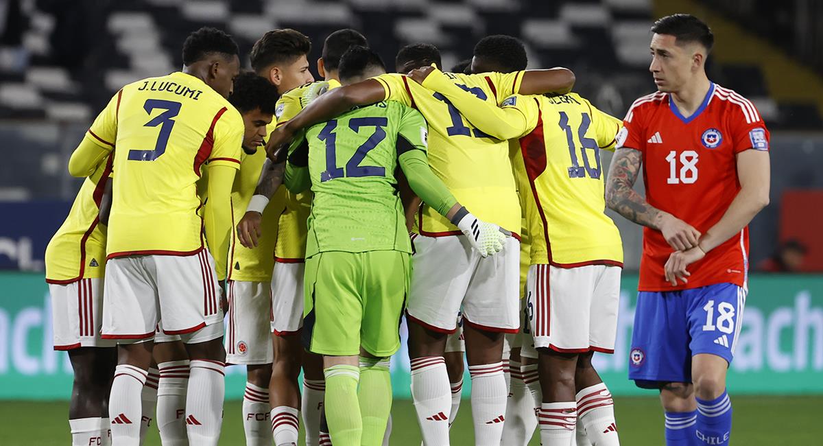 Colombia igualó sin goles ante Chile en la segunda salida en Eliminatorias. Foto: EFE