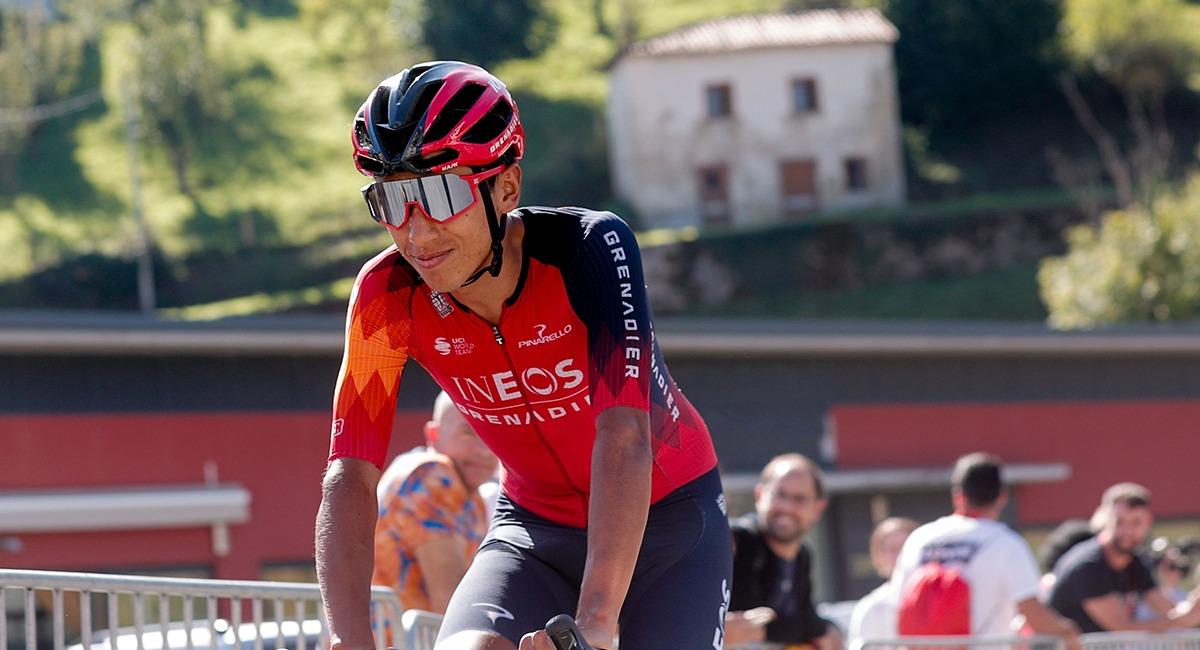 Egan Bernal conformo fuga en la etapa 18 de la Vuelta a España 2023. Foto: EFE