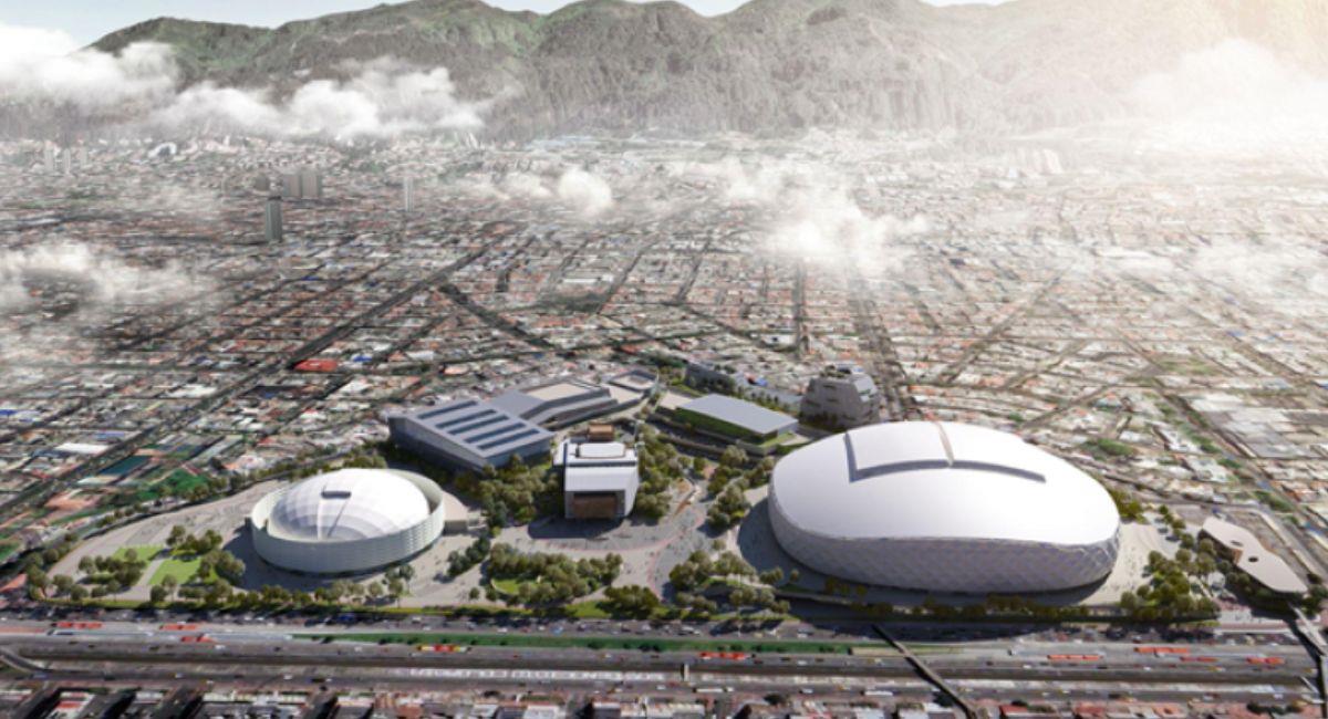 Así lucirá el proyecto del complejo cultural y deportivo del estadio El Campín. Foto: IDRD