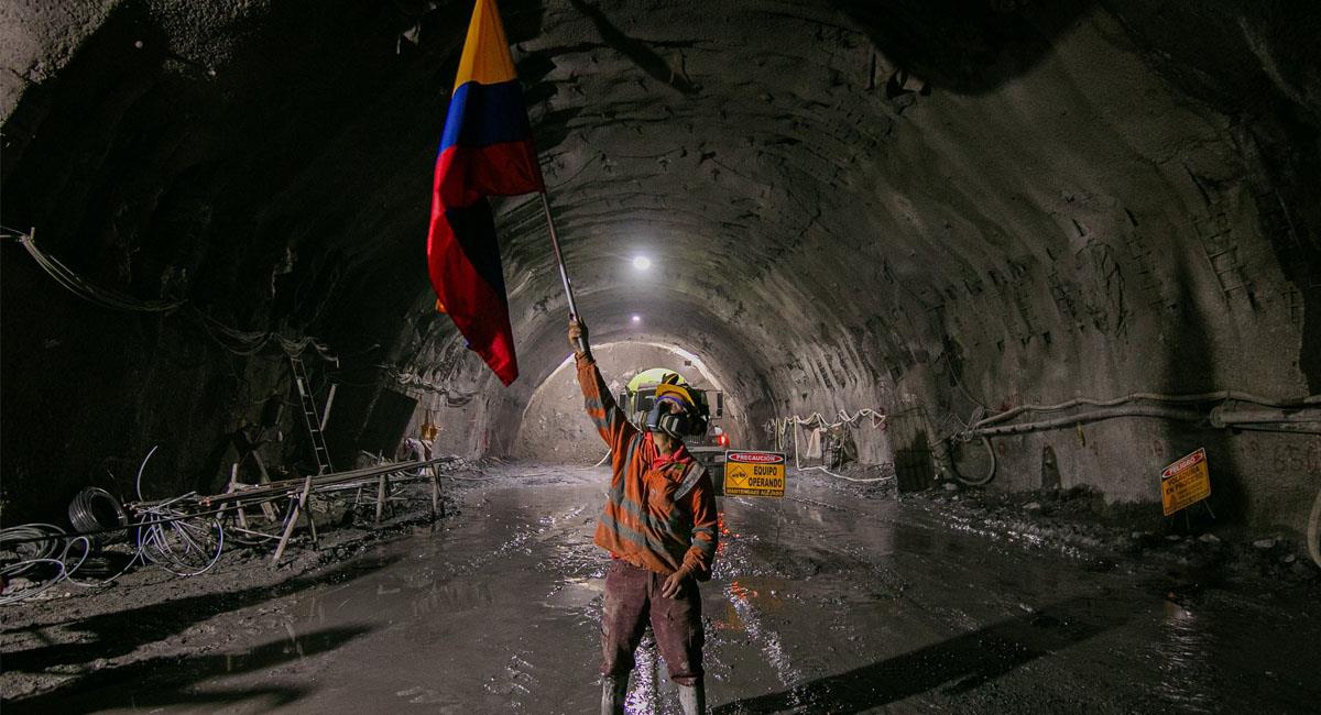 El Túnel del Toyo o Guillermo Gaviria Echeverri será el más largo del continente americano con 9,8 kilómetros. Foto: Twitter @tunelGGE