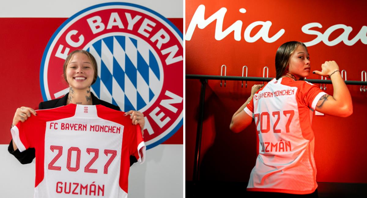 Ana María Guzmán nueva jugadora del Bayern Múnich. Foto: Twitter Bayern Múnich