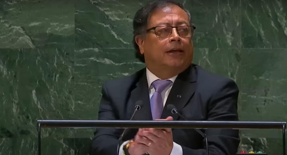 Gustavo Petro despertó elogios y críticas por el discurso que pronunció ante la ONU el martes. Foto: Youtube