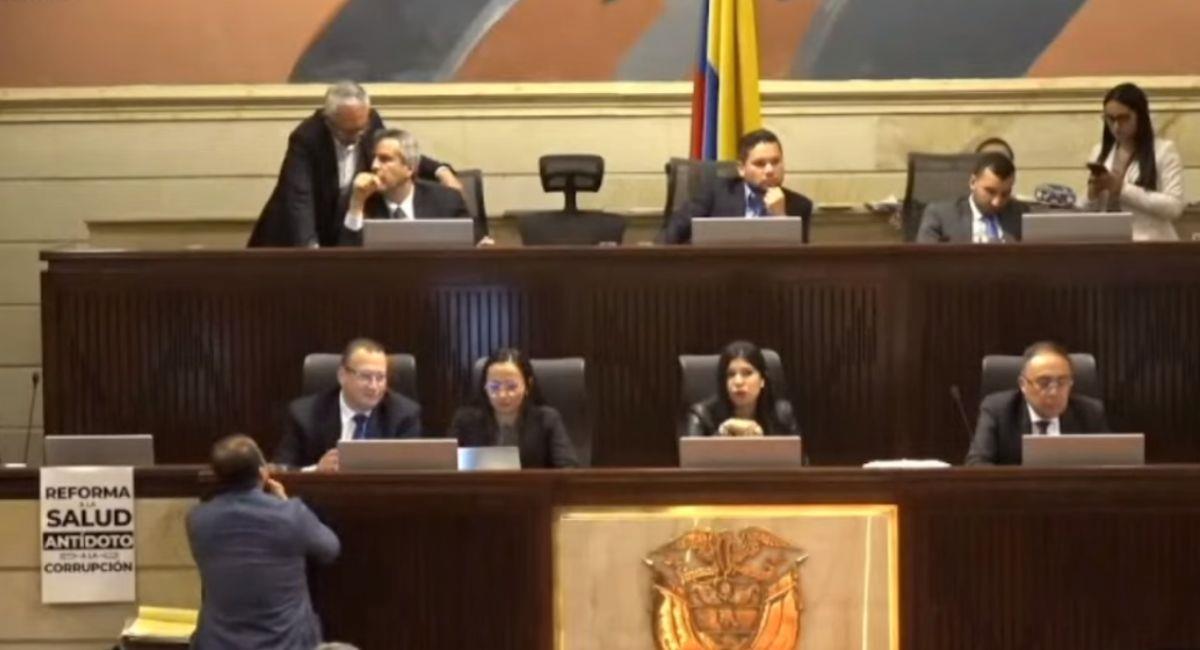 el debate fue liderado por Andrés Calle, presidente de la Cámara. Foto: Youtube Cámara de Representantes