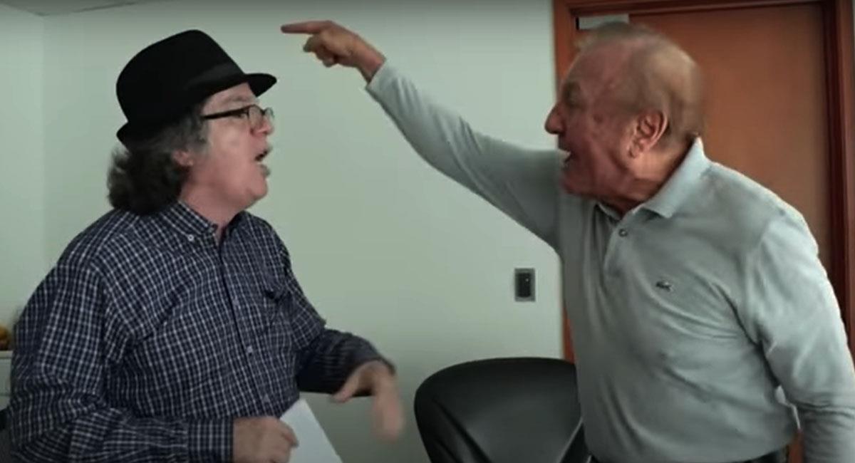 Momentos de acalorada discusión entre John Claro y Rodolfo Hernández. Foto: Youtube
