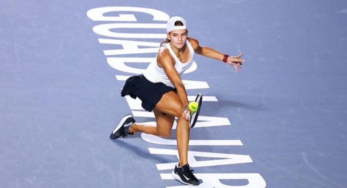 Emiliana Arango, tenista colombiana, abierto de Guadalajara. Foto: Instagram