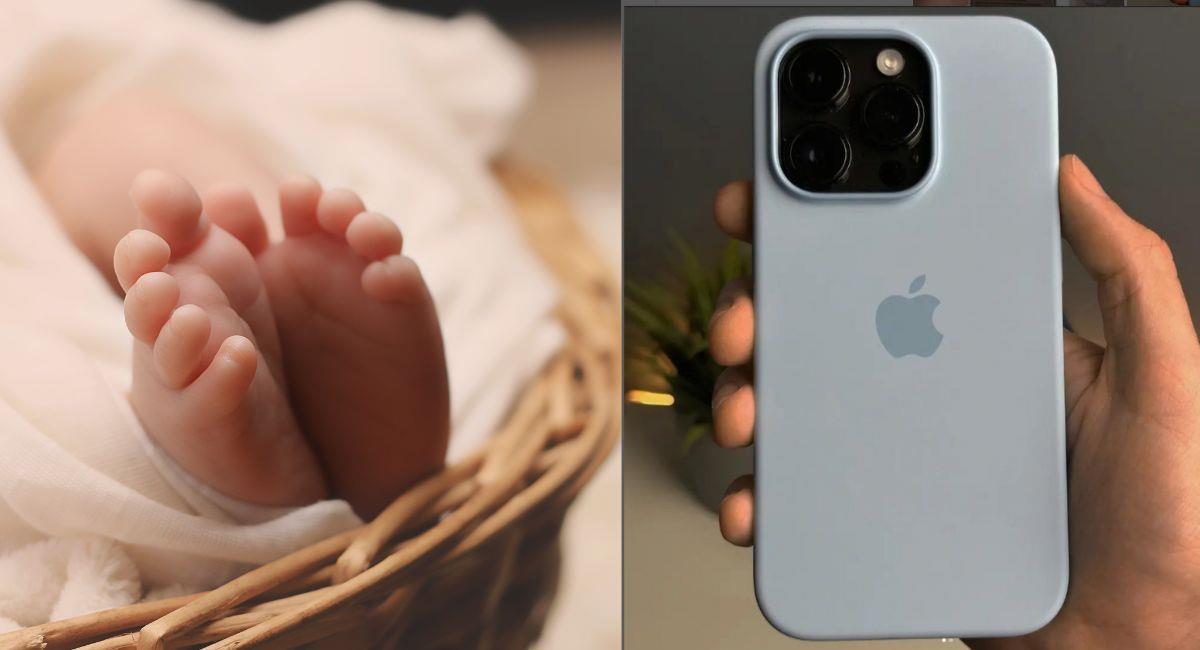 Vendieron a su hija por un Iphone. Foto: Instagram @iphone.15_pro.max