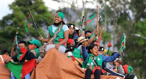 La minga indígena se ha movilizado por todo el país hacia Bogotá