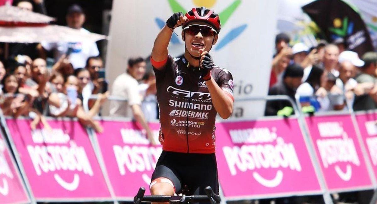 Diego Pescador, ciclista colombiano. Foto: Instagram