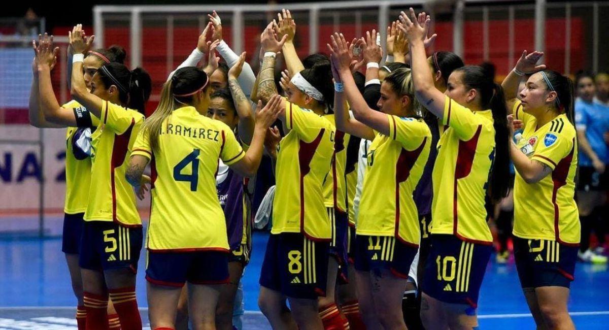 Selección Colombia Femenina de Futsal. Foto: Twitter