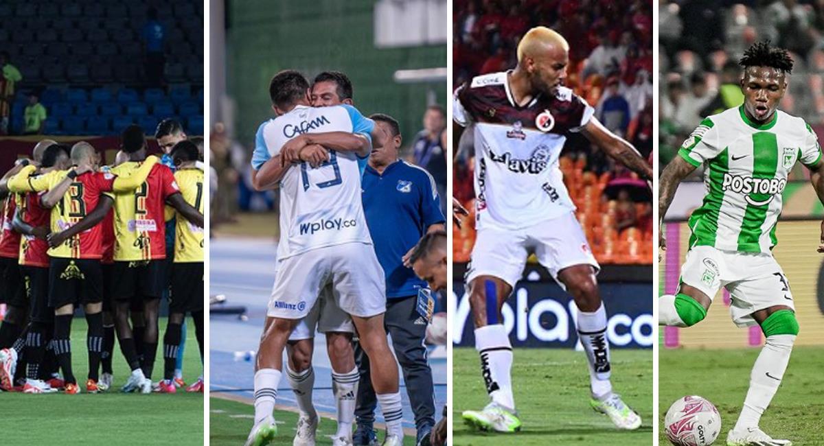 Así quedaron los cruces de las semifinales de la Copa Colombia 2023. Foto: Instagram Cúcuta / Millos / Nacional / Pereira