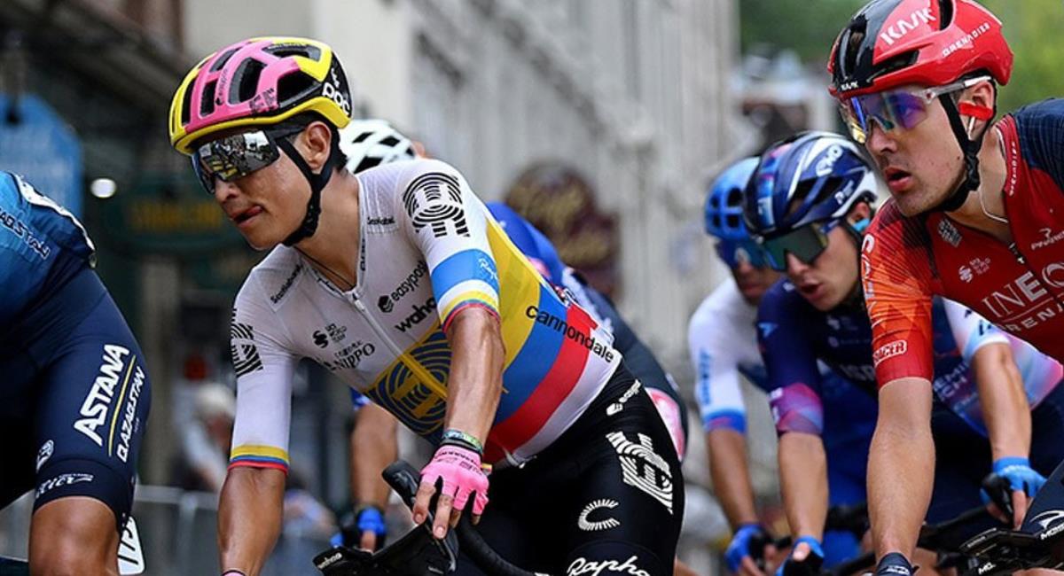 Así les fue a los colombianos en el Giro de Lombardía. Foto: Instagram Esteban Cháves