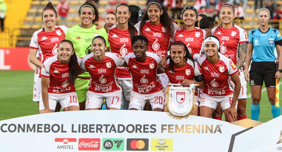 Santa Fe, Nacional y América debutaron en Libertadores. Foto: Twitter Santa Fe Femenino