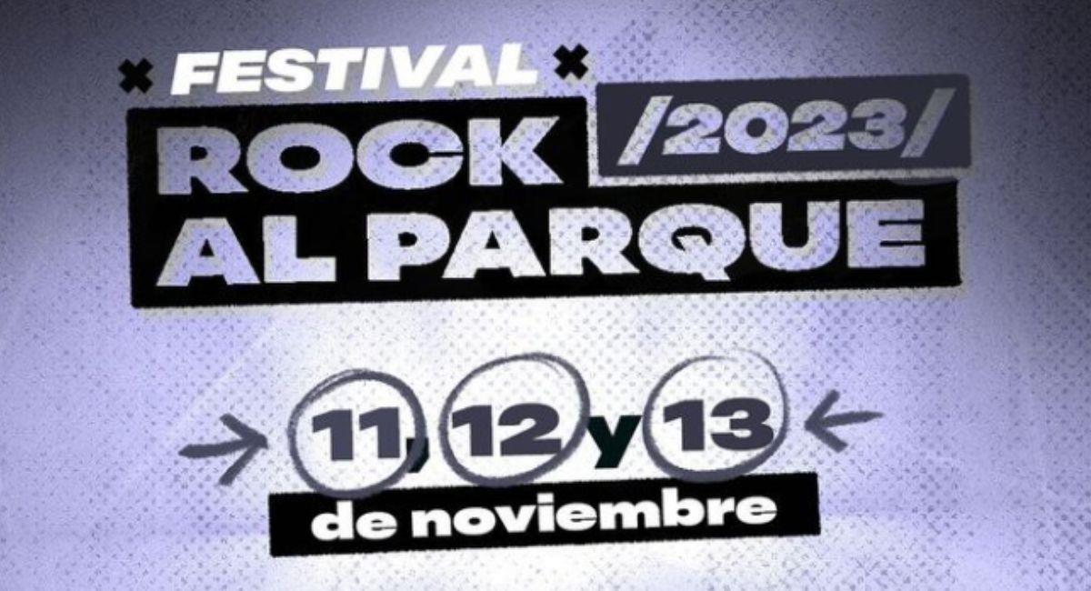 Rock al Parque 2023. Foto: Instagram @rockalparqueoficial