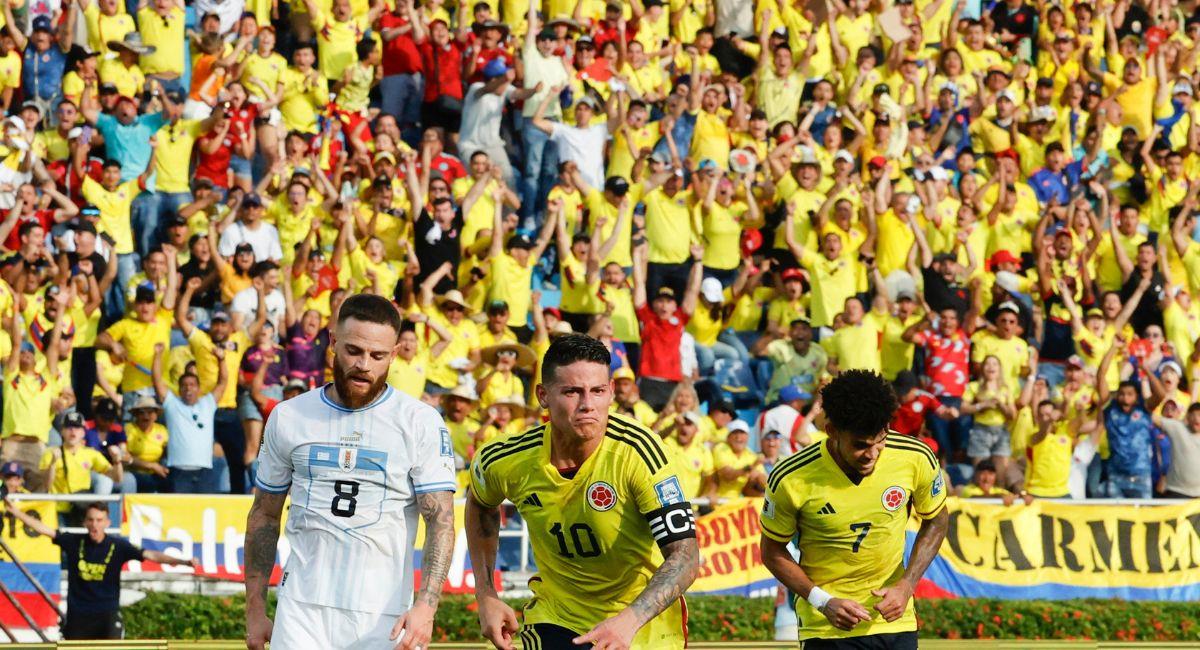 Partido Colombia vs. Uruguay. Foto: EFE