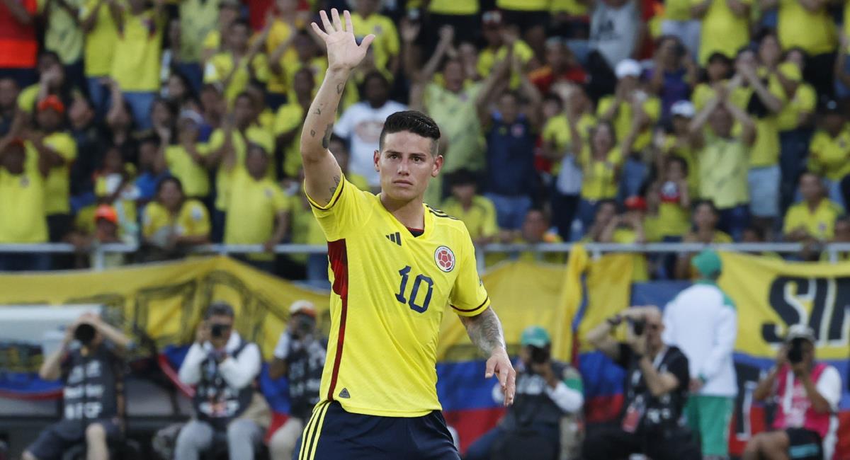 James fue la figura de Colombia, ante Uruguay. Foto: EFE