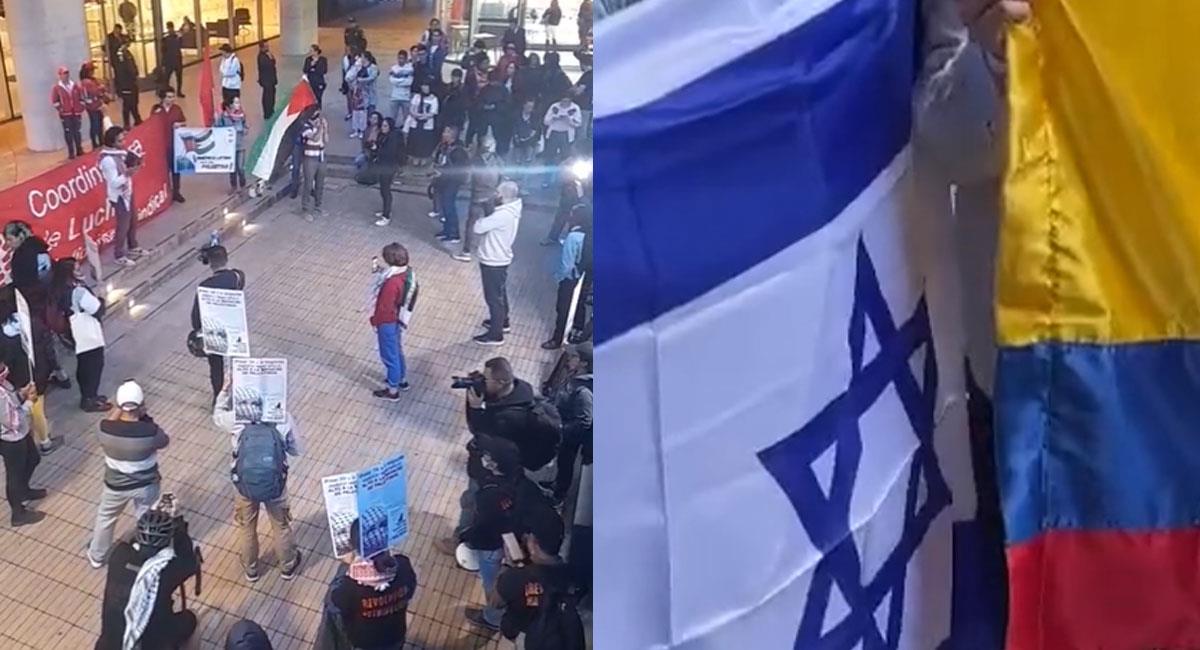 La embajada de Israel ha sido objetos de protestas y manifestaciones de apoyo. Foto: Youtube