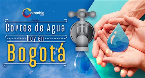 Cortes de agua en Bogotá para el miércoles, 18 de octubre