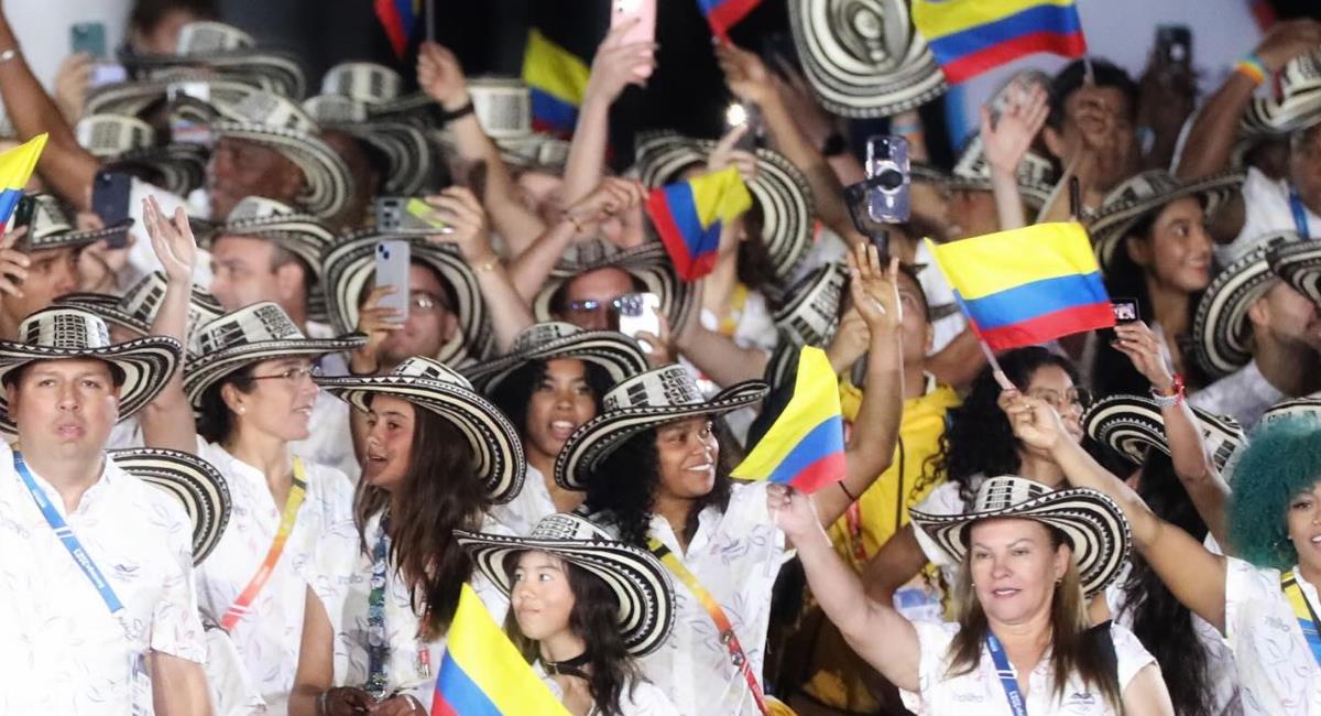 Presentación de Colombia e n los Panamericanos. Foto: Facebook Comité Olímpico Colombiano