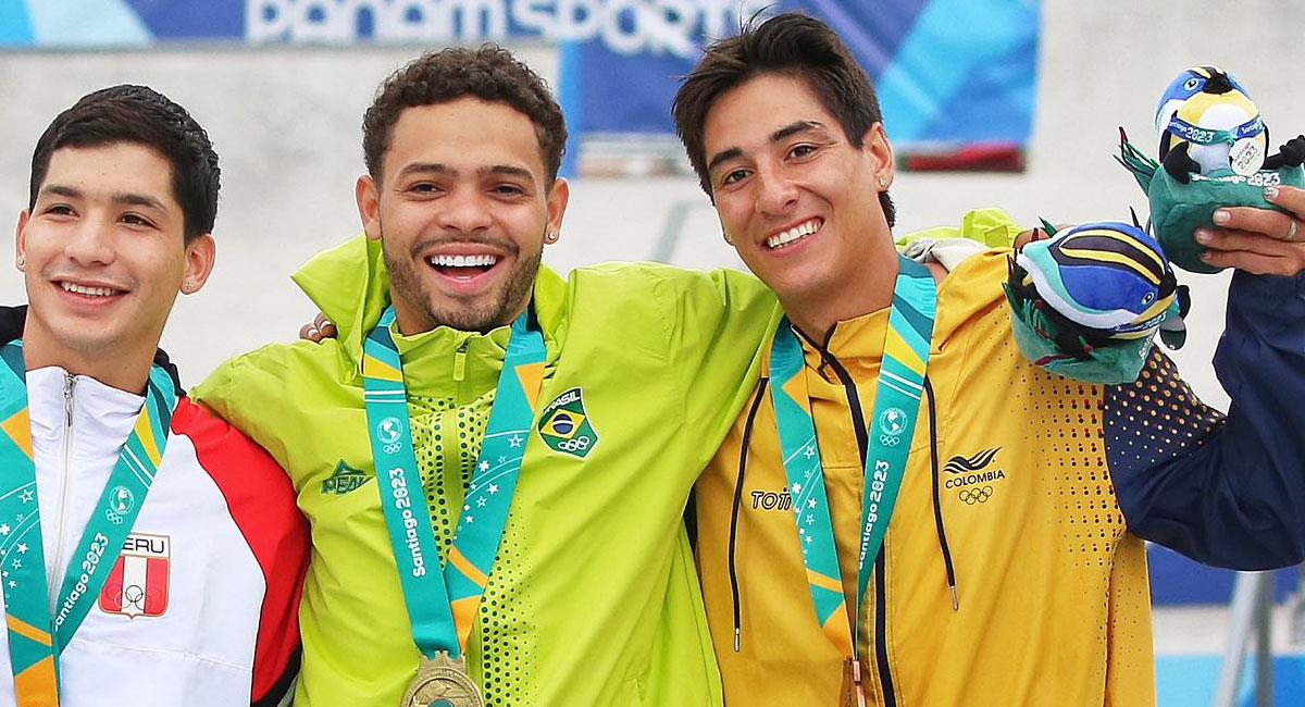 JhanCarlos González se colgó la medalla de bronce para Colombia en los Juegos Panamericanos. Foto: Twitter @OlimpicoCol