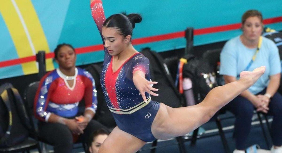 Luisa Blanco, gimnasta colombiana. Foto: Comité Olímpico Colombiano