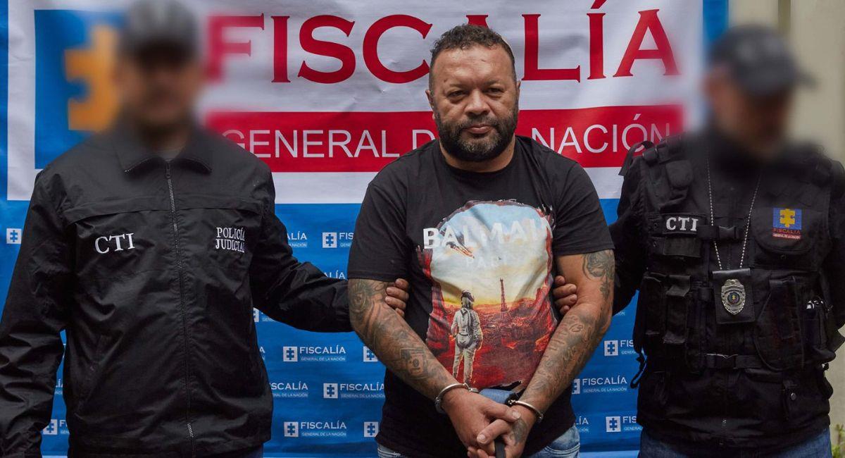 El sujeto, identificado como Alexander Mejía Hurtado, es uno de los cabecillas de la estructura criminal 'La Cordillera'. Foto: Fiscalía General de la Nación