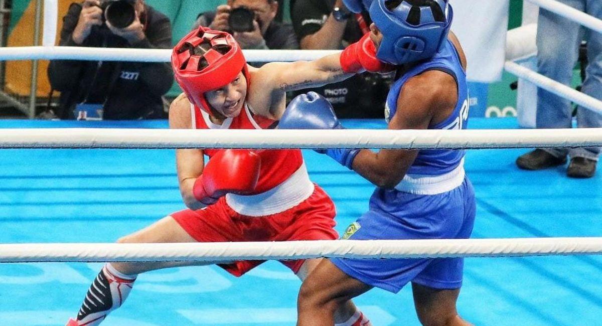 Yeni Arias, campeona panamericana de boxeo. Foto: Twitter Comité Olímpico Colombiano