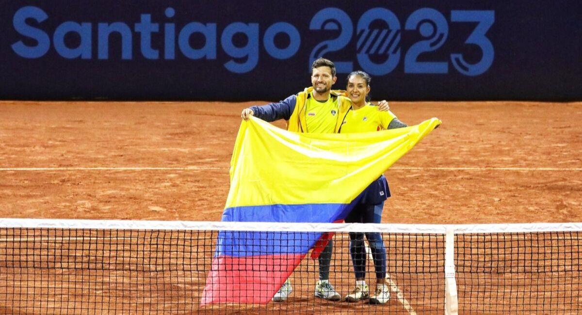 Yuliana Lizarazo y Nicolás Barrientos. Foto: Comité olímpico Colombiano