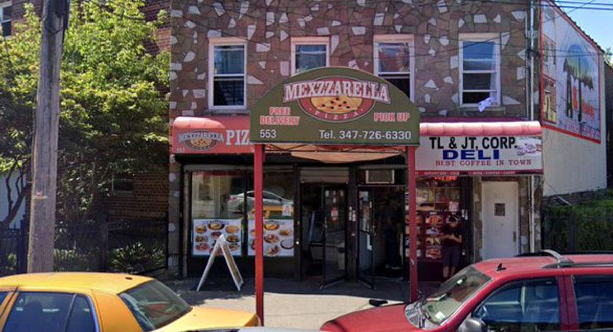 Una pizzería era la fachada perfecta de una megabodega de distribución de droga en Nueva York. Foto: Twitter