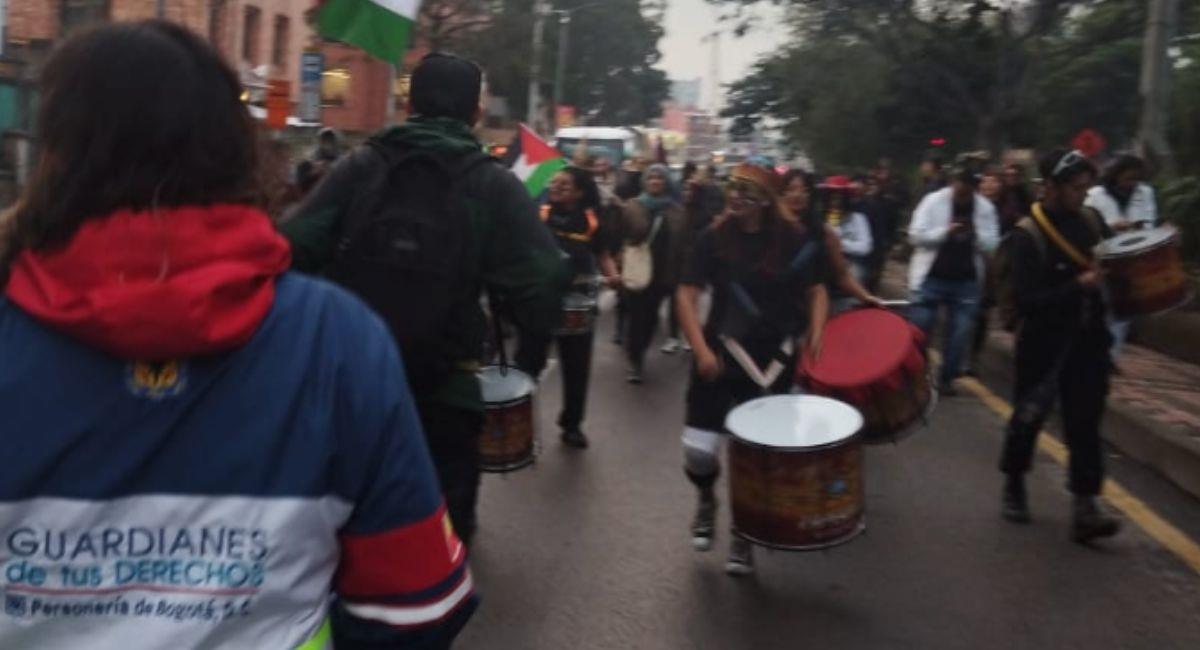 Manifestaciones, desvíos y cierres viales este 31 de octubre en Bogotá. Foto: Twitter @BogotaTransito