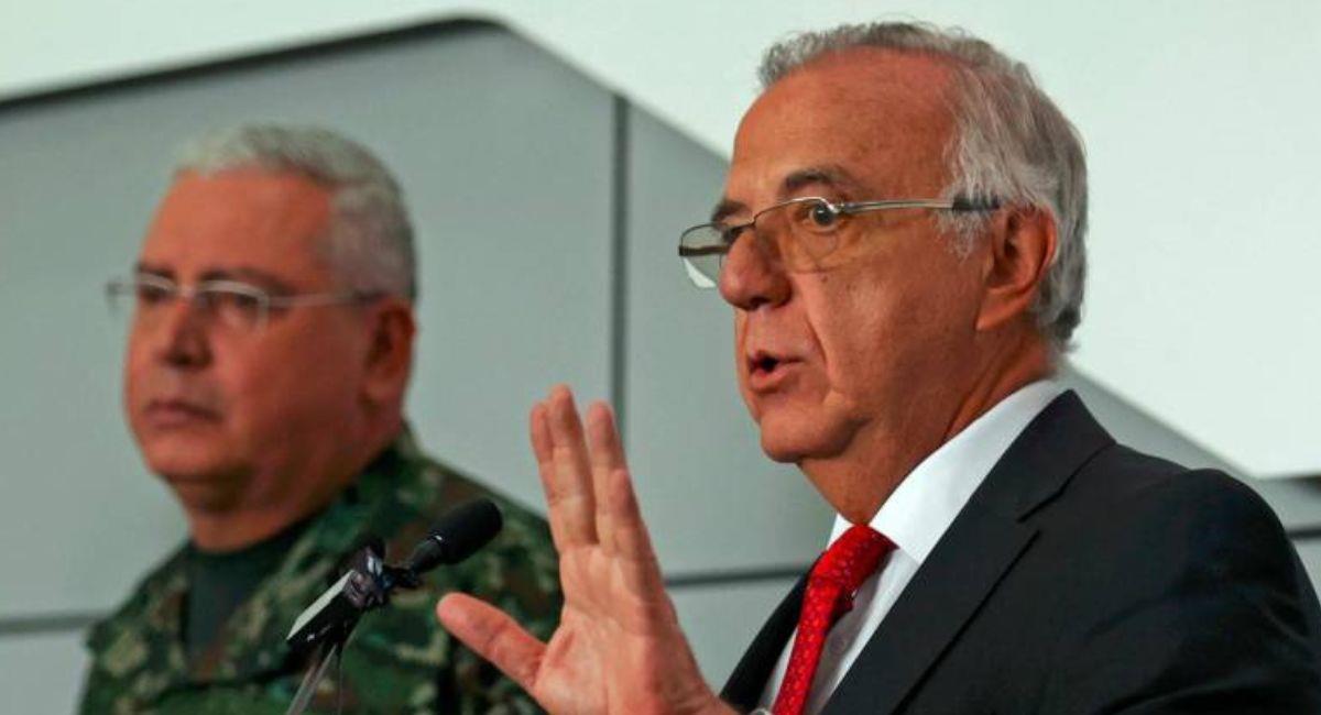 El ministro de Defensa exigió al respecto la liberación de Díaz y advirtió graves consecuencias que habría sobre los diálogos de paz. Foto: EFE