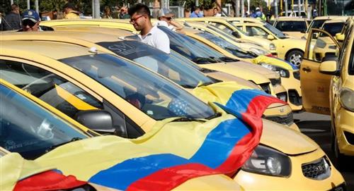 Taxistas se toman Bogotá y anuncian nueva jornada de paros