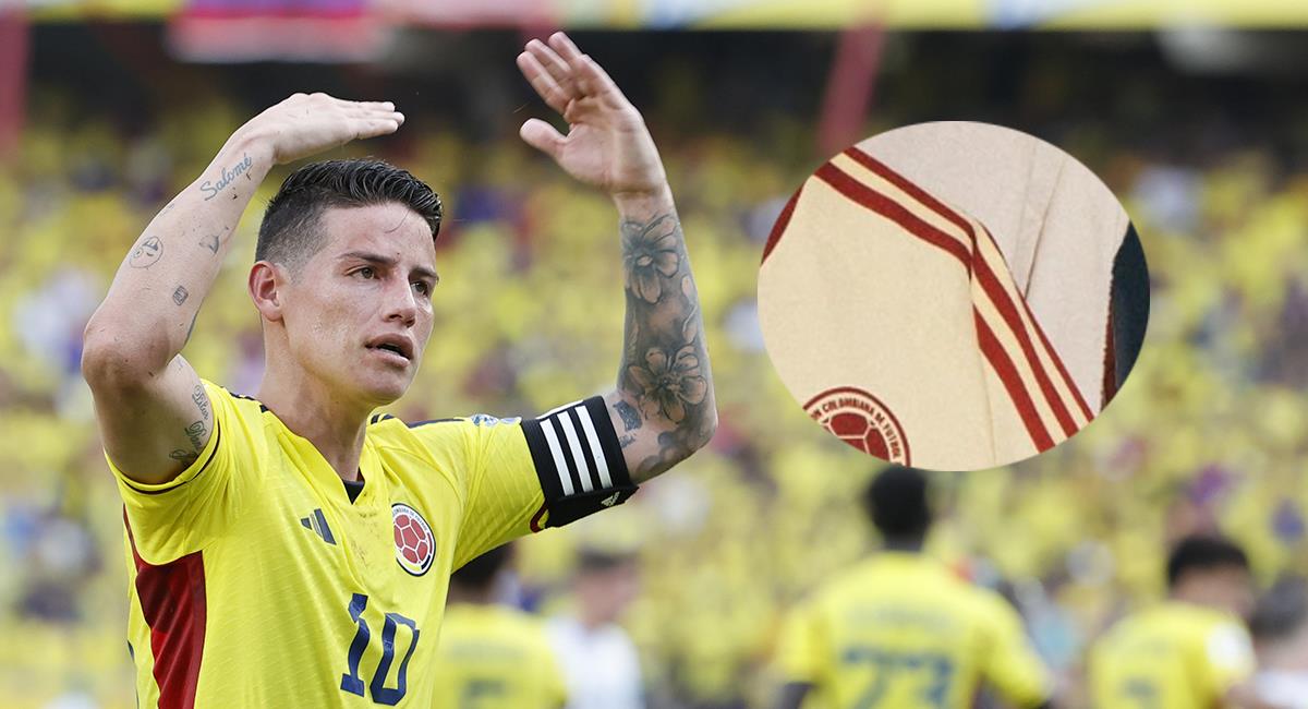 Así sería la nueva camiseta de la Selección Colombia. Foto: EFE X: @ChatShirt
