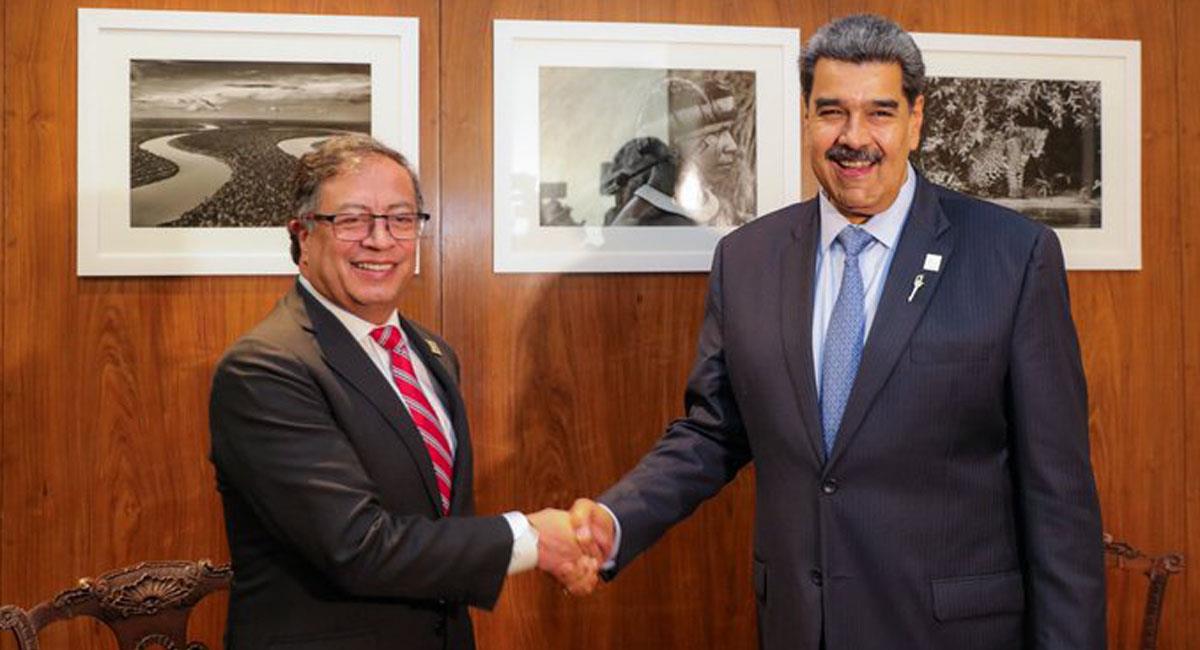 Gustavo Petro y Nicolás Maduro sostendrán una reunión en Caracas el 18 de noviembre. Foto: Twitter @espectadorccs