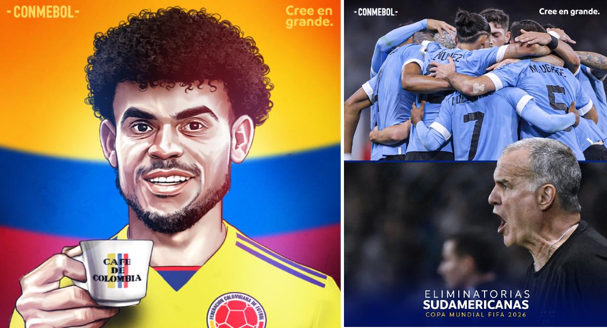 Colombia, Uruguay y Bolivia lograron imponerse en la quinta fecha de eliminatoria. Foto: Twitter Conmebol