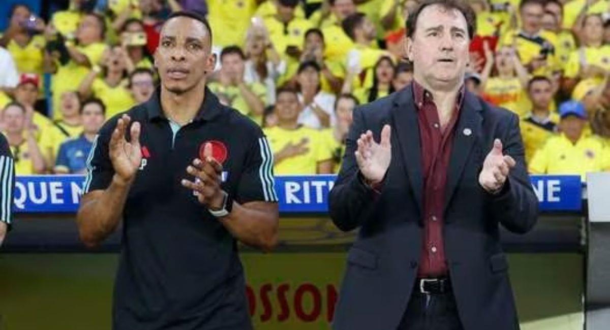 Nestor Lorenzo y Amaranto Perea, Selección Colombia. Foto: EFE