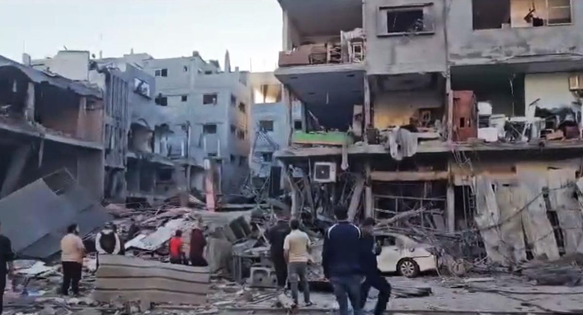6 semanas de bombardeos sobre la franja de Gaza han dejado más de 13.000 fallecidos. Foto: Youtube